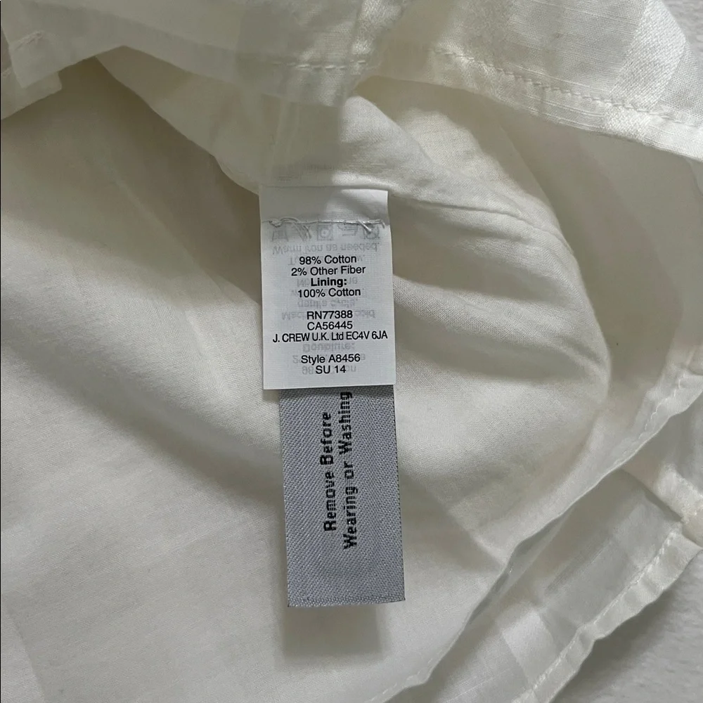 J. Crew White Textured Camisole Top - Picture 6 of 7